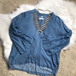 LOFT bell-sleeve shirt